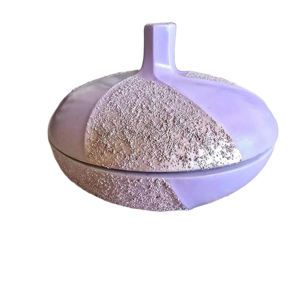 Vintage 1994 Purple Decorative Dish with Textured Finish